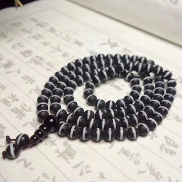 一线药师珠天然药师玛瑙药师珠108颗佛珠