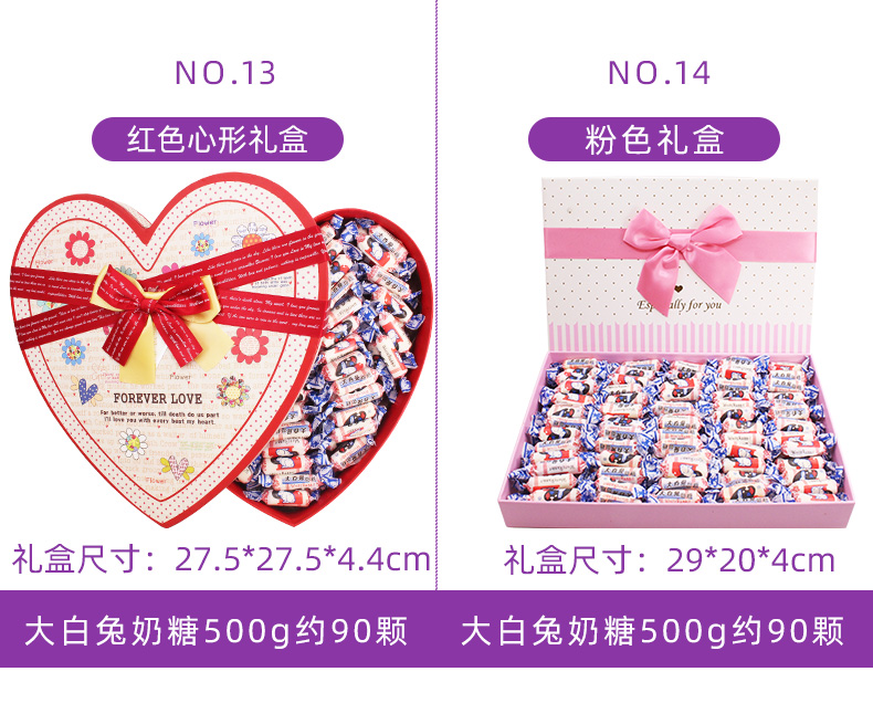 2021款大白兔礼糖果5斤装 ¥69.9元结婚喜糖果硬糖散称批发休闲小零食品