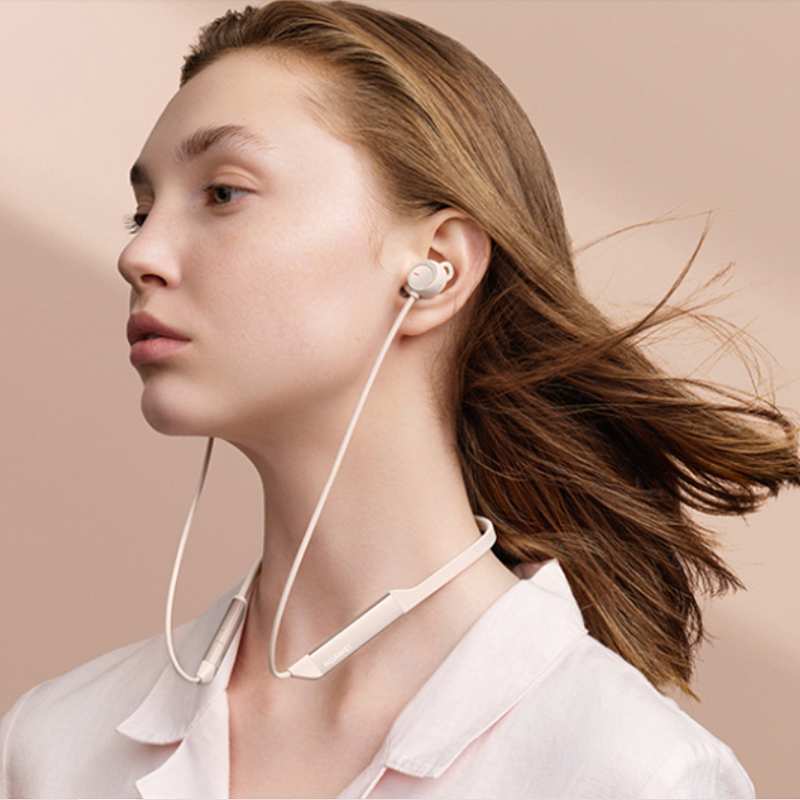 2021新款无线挂脖式蓝牙耳机运动型防汗大电量双入耳项圈颈