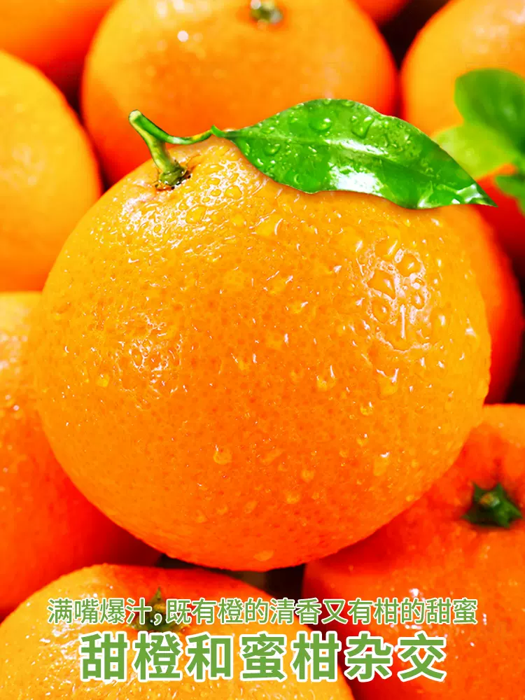 果冻橙四川青见橙子10斤水果新鲜应当季整箱38号爱丑柑橘媛桔橘子