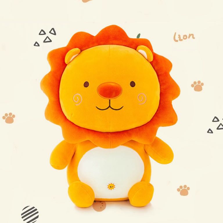 太阳花小狮子可爱公仔娃娃睡觉抱枕