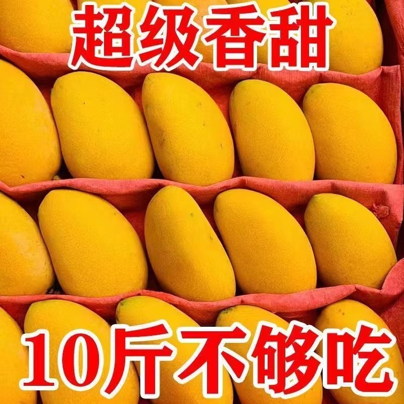 【超底价】海南小台农芒果新鲜超甜非贵妃芒当季热带水果整箱批发