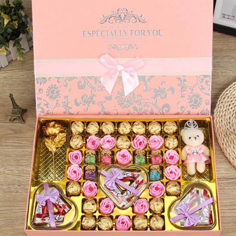 德芙巧克力礼盒装520情人节送女友女生男友老婆员工糖果生日礼物