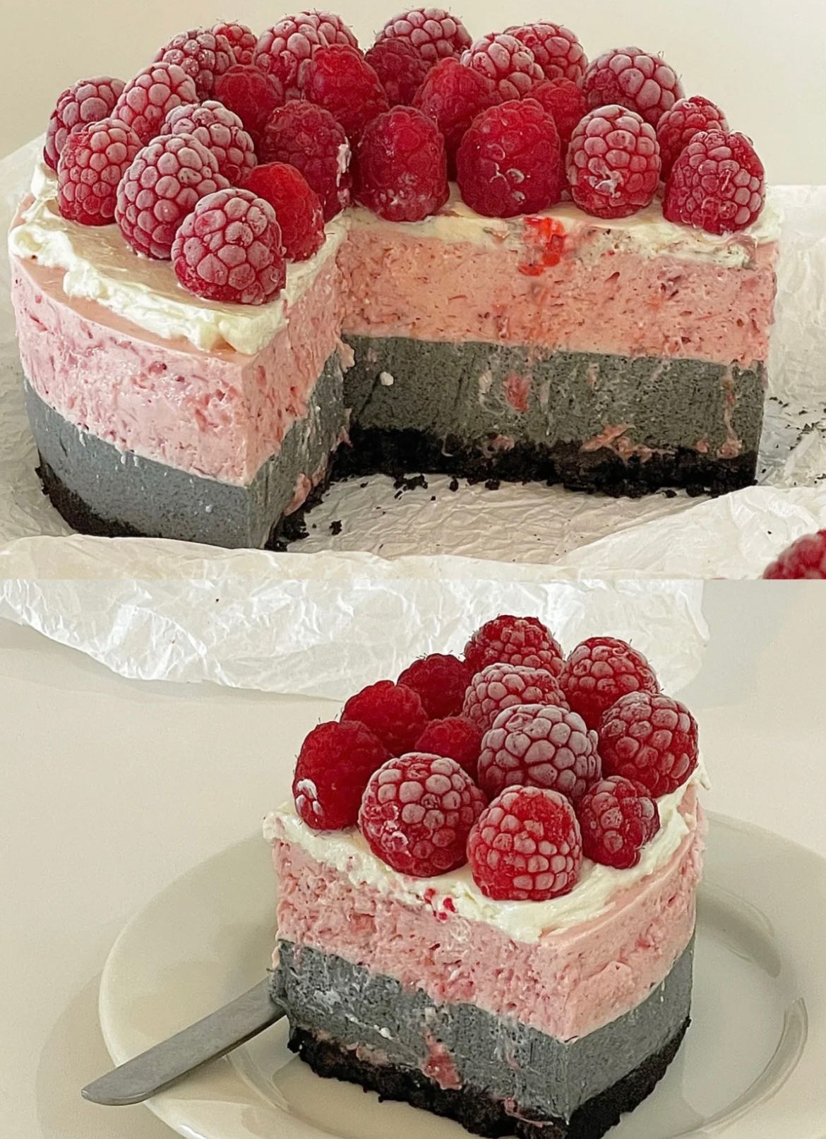 小春日和黑芝麻树莓慕斯蛋糕蛋糕动物奶油慕斯网红创意生日蛋糕同城配送