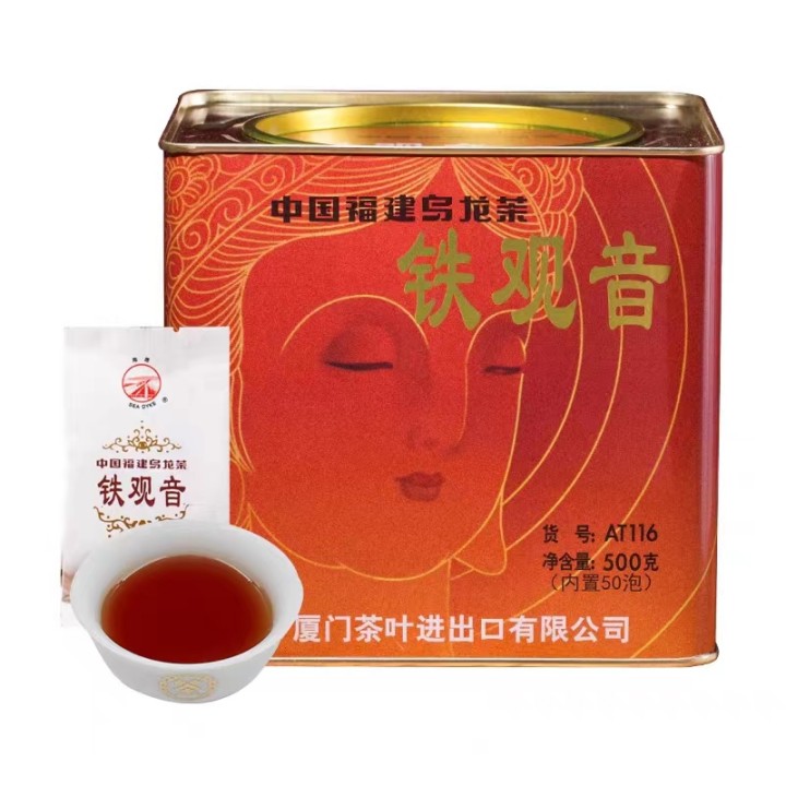 中茶中粮专卖店海堤茶叶 AT116传统浓香型铁观音500g 乌龙茶