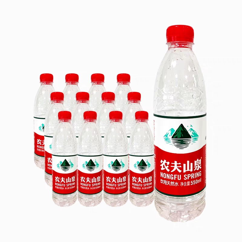 农夫山泉饮用天550ml 24瓶塑膜装出游露营居家办公室常备