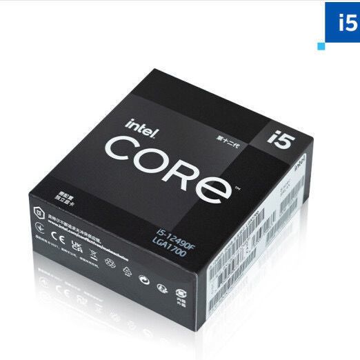 英特尔Intel 12代酷睿 i5-12490F 全新盒装原包CPU 处理器3年质保