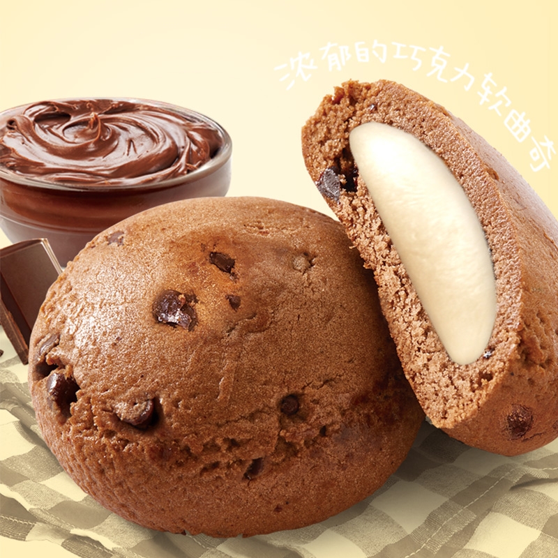 可拉奥打糕软曲奇饼干巧克力黄油味盒装糯米糍夹心麻薯糕点零食