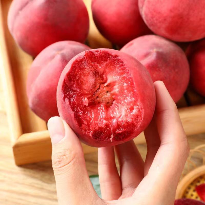 2023年新鲜桃子孕妇水果现摘现发红心血桃毛桃整箱脆桃应季水蜜桃