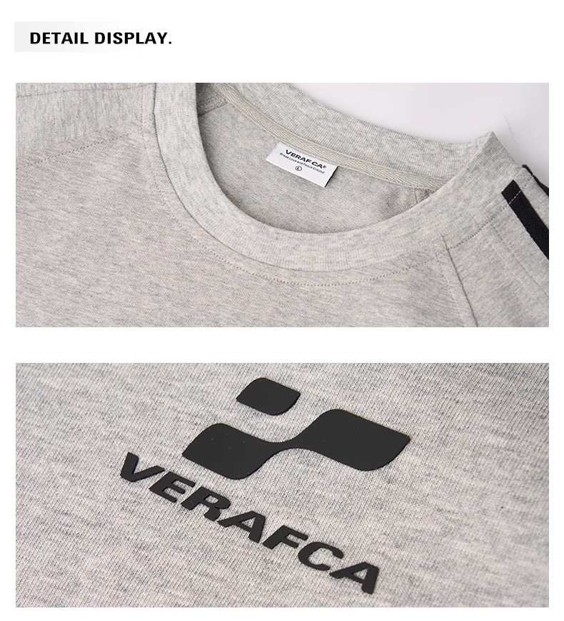 VFC/VERAF CA基础三条杠印花短袖T恤男美式潮牌条纹上衣宽松半袖