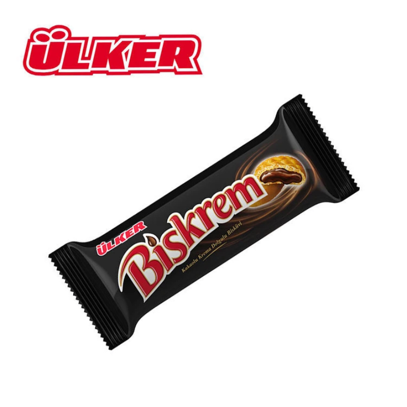士耳其进口优客牌 Ulker Biskrem 可可奶油夹心饼干1 00g