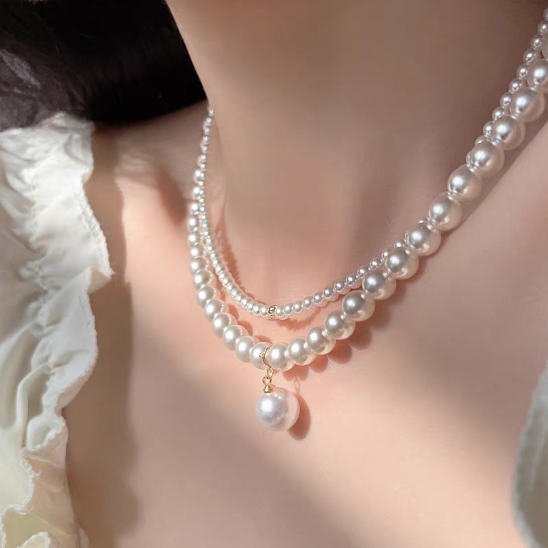 正品六爪温莎夫人 施家珍珠双层叠戴项链高级感轻奢小众设计感女