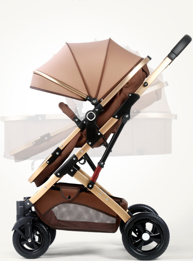阿克洛婴儿推车可坐可躺轻便折叠高景观减震双向新生儿童宝宝推车
