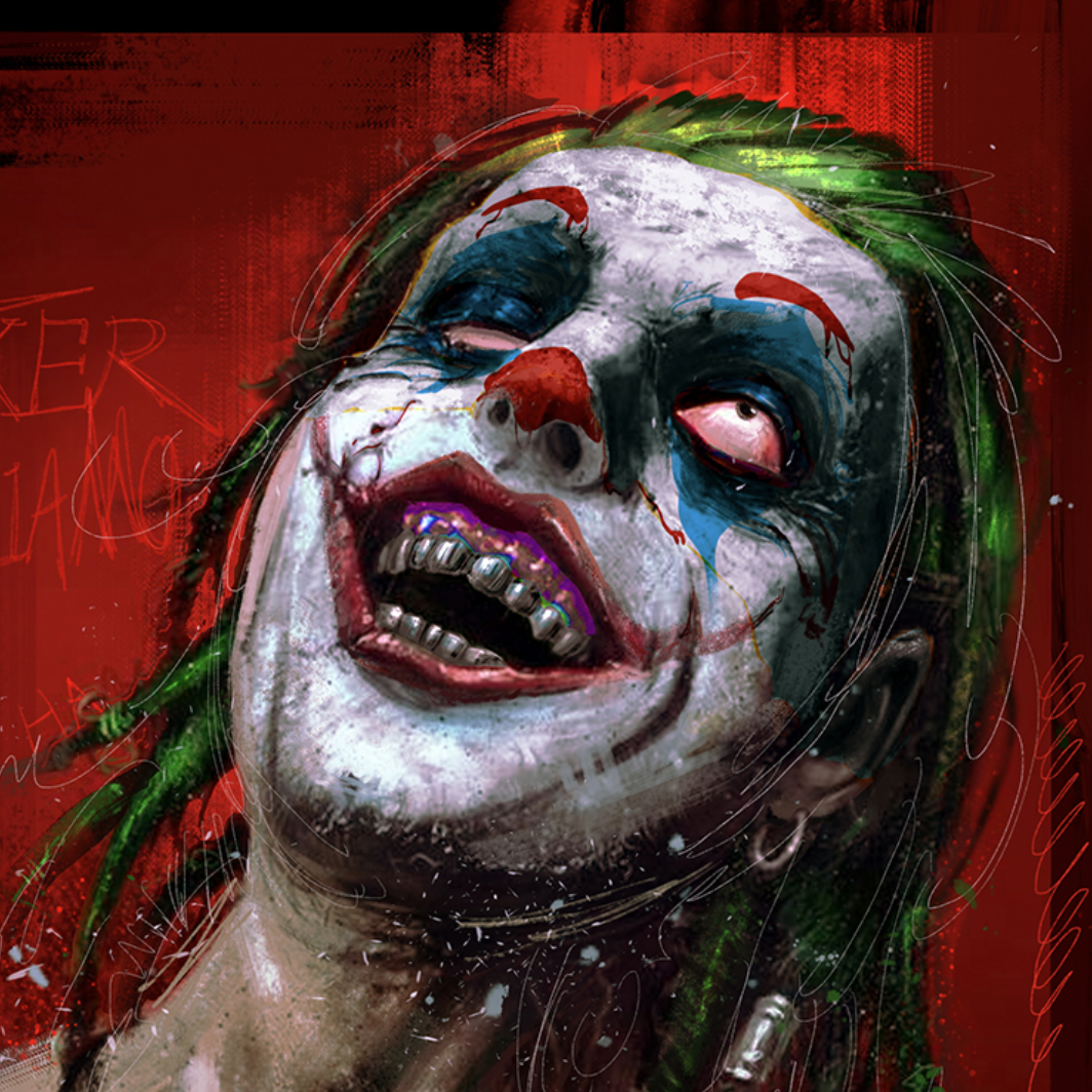欧阳儒《Joker》限500版 限量版画 有装裱 42*29.7cm