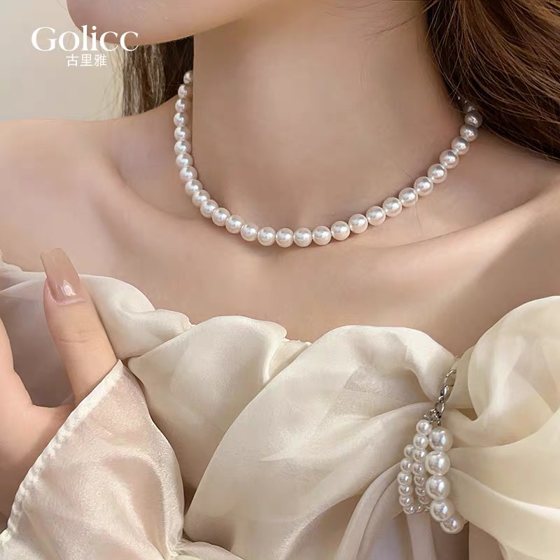 珍珠项链女款2023新款爆款轻奢小众洋气质锁骨链高级感颈链配饰品