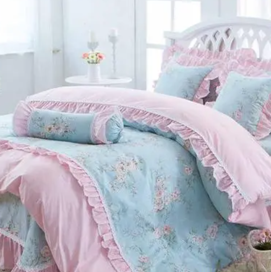 南极人(NanJiren)纯棉床单四件套全棉床上用品婚庆被套4件套