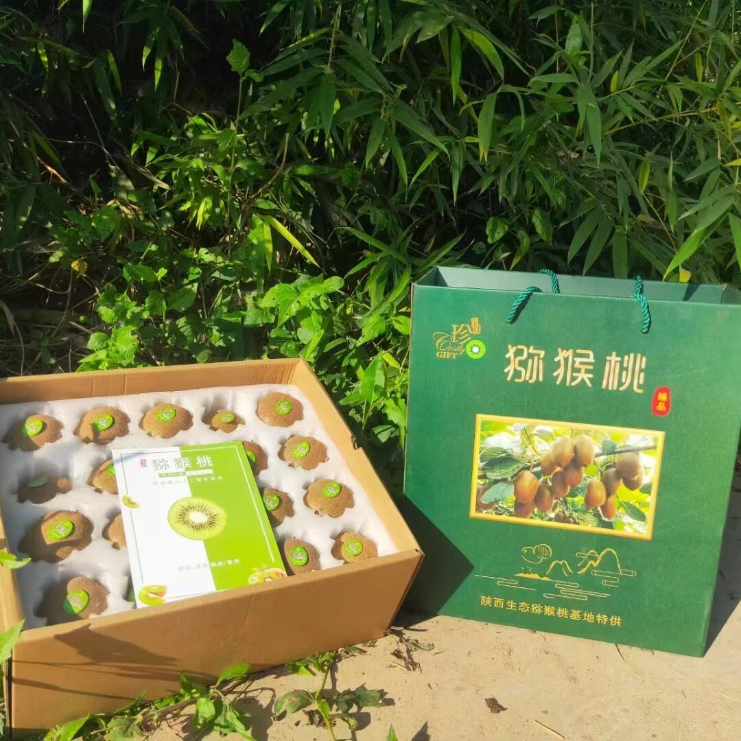 陕西省西安市周至县翠香猕猴桃礼盒装十斤