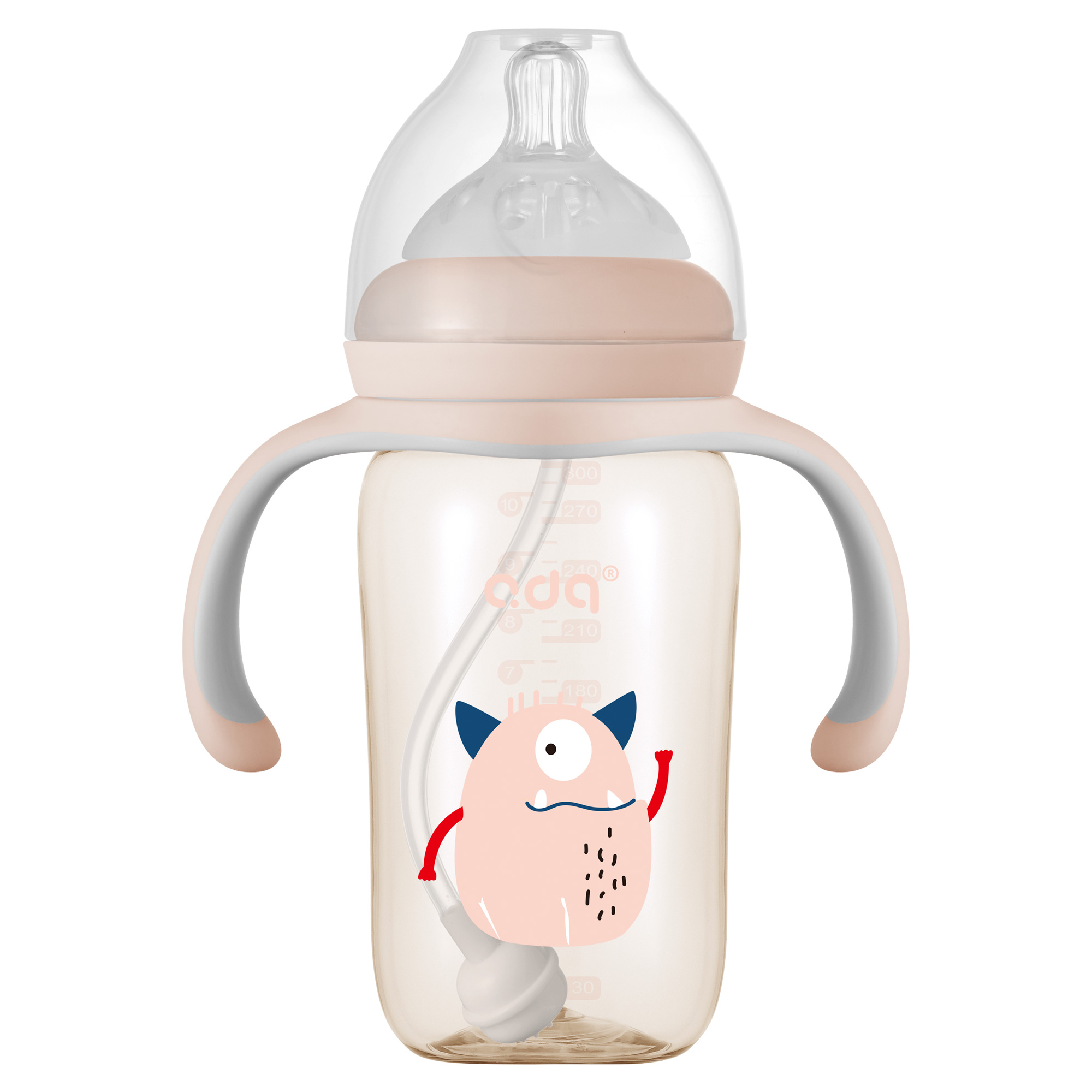 大宝宝ppsu奶瓶1岁以上2岁3岁6个月婴儿吸管儿童鸭嘴喝奶