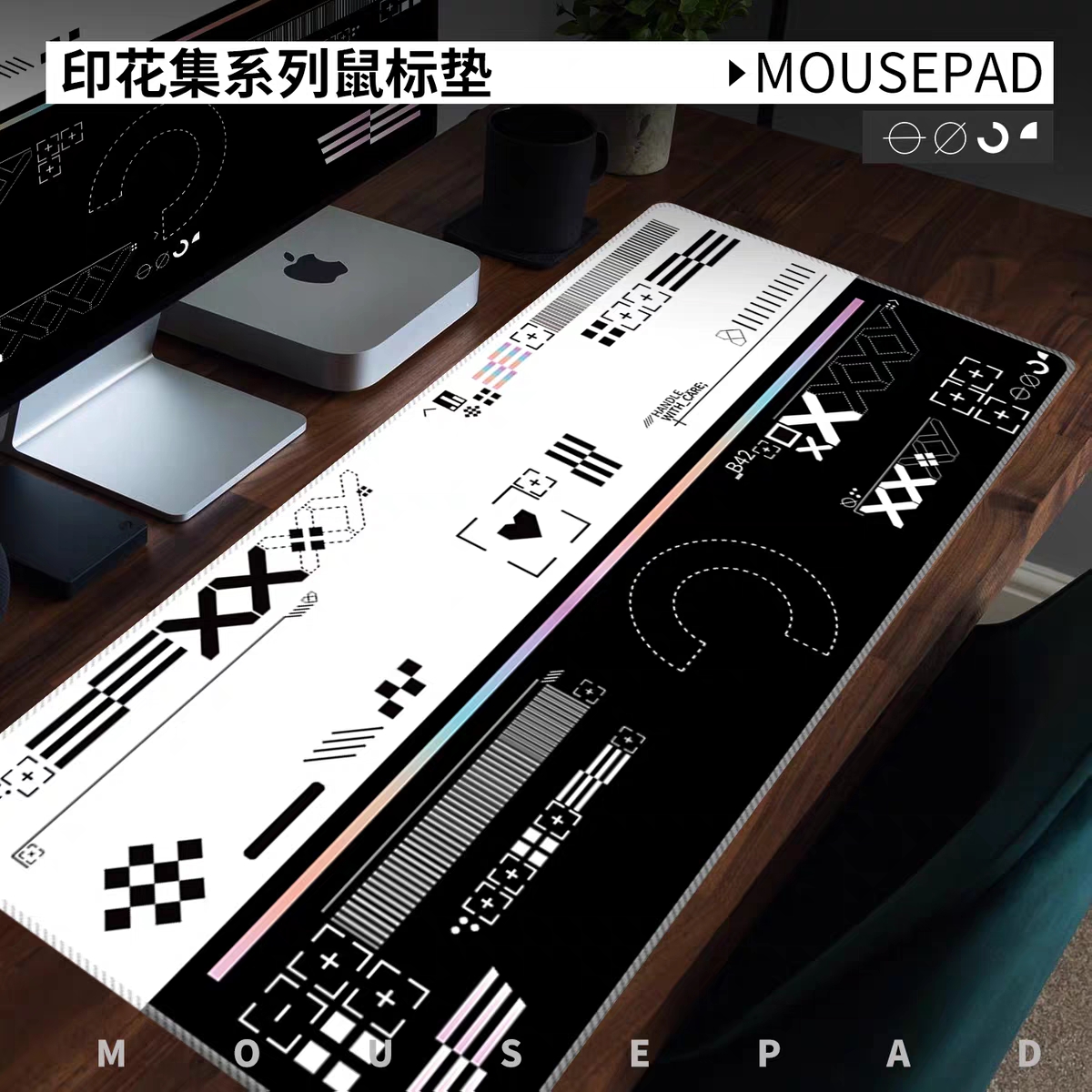 csgo鼠标垫超大号电竞男生游戏印花集野荷电脑键盘垫子桌垫可定制
