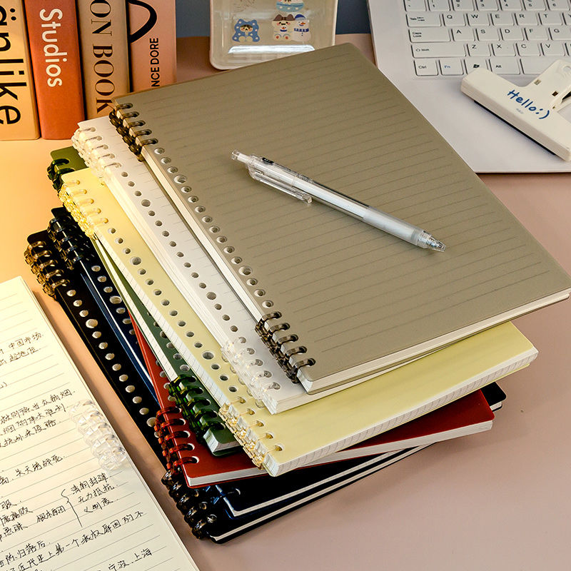 不硌手活页笔记本子b5高中生高颜值a5超厚可拆卸替芯ins学生必备