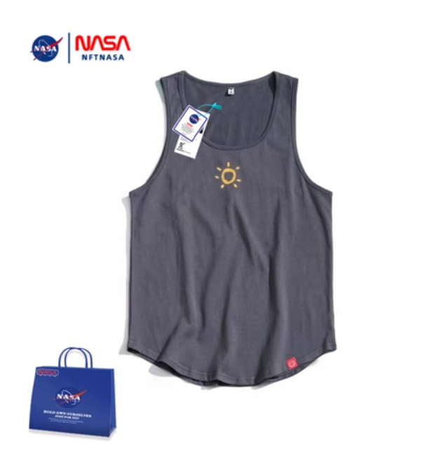 NFT NASA联名背心男纯棉内穿无痕运动跨栏全棉内搭夏季款打底汗衫