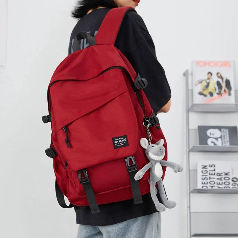 双肩包女士2023新款大容量通勤外出旅游旅行包电脑背包大学生书包-68.99
