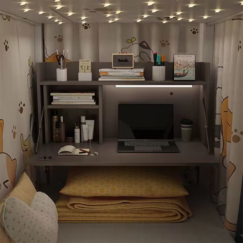 床上电脑桌宿舍笔记本小桌子大学生寝室上下铺书桌可折叠懒人桌