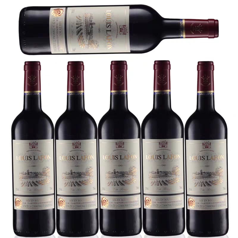 路易拉菲法国原瓶进口红酒干红葡萄酒官方正品红酒6支装整箱