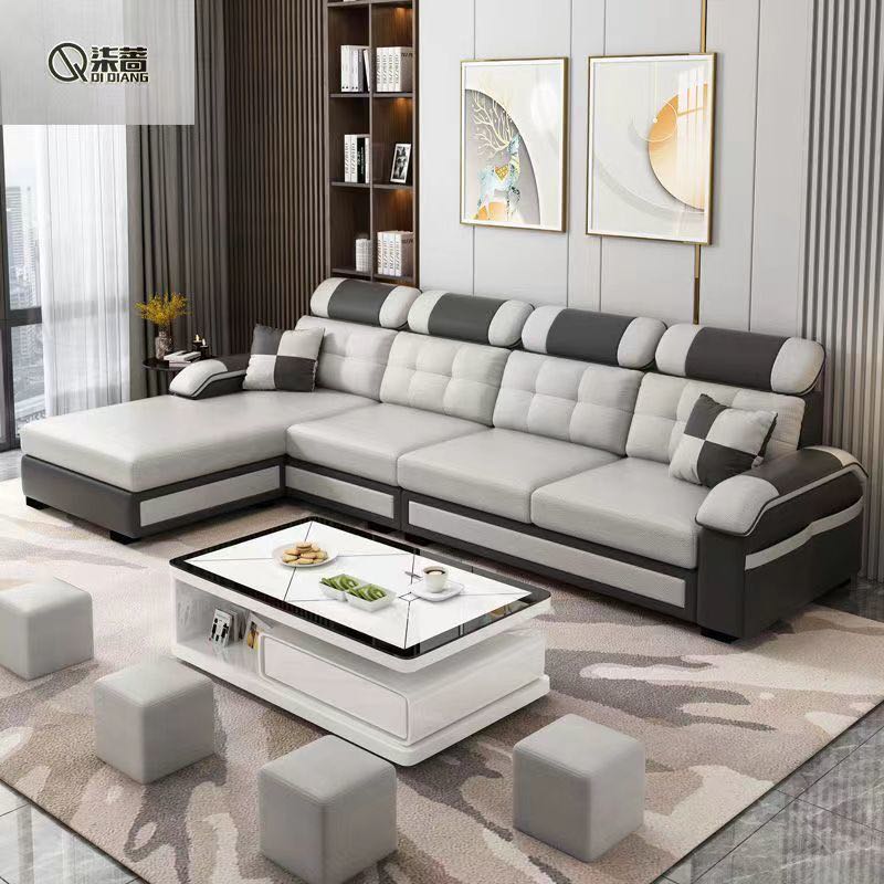 布艺沙发客厅小户型简约现代经济型出租房拆洗整装科技布沙发组合