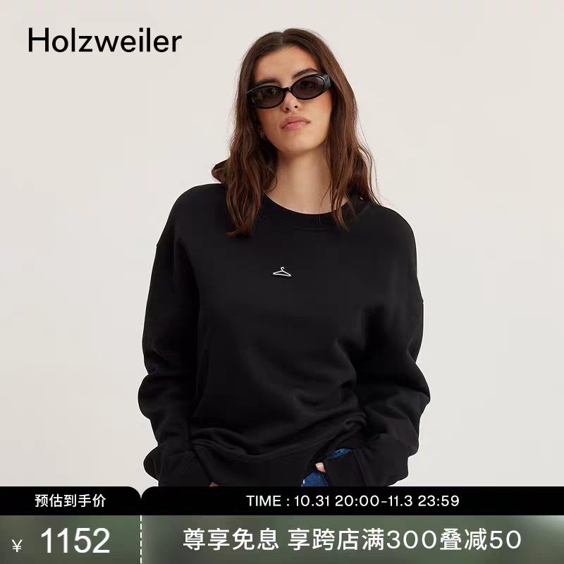 [男女同款]Holzweiler小衣架Hanger系列休闲衣架标志长袖卫衣