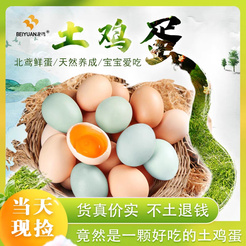 泰和 正宗农家散养土鸡蛋 生态土鸡蛋 新鲜正宗纯绿壳蛋 宝宝辅食