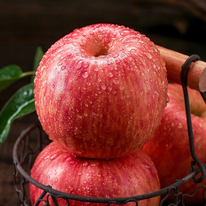 特级冰糖心红富士漂亮苹果批发价便宜新鲜时令水果类新款当季整箱
