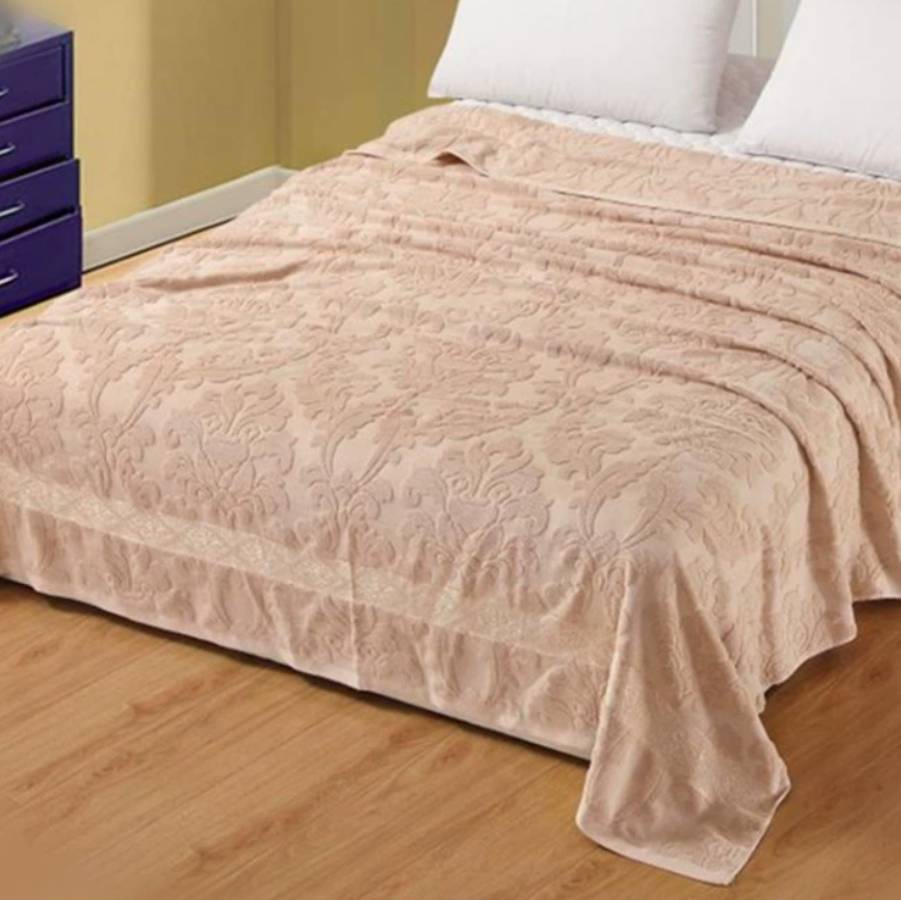 毛巾被纯棉老式怀旧双人毛毯家用全棉毛巾毯单人毯子床单空调被夏 纯棉 灰绿色 200cm×230cm