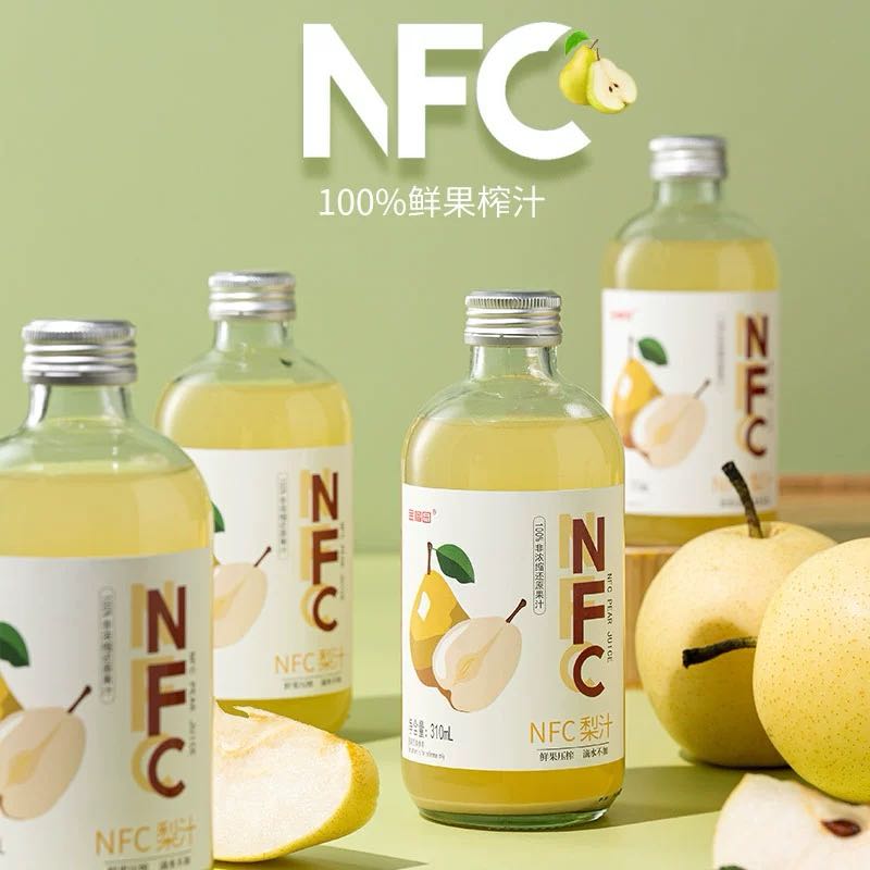 金榴园NFC鲜榨梨汁100% 现榨无添加零脂肪梨汁310毫升6瓶礼盒装 包装 6瓶