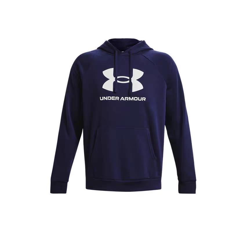 安德玛(UNDERARMOUR)春夏Rival男子连帽训练运动卫衣1370390