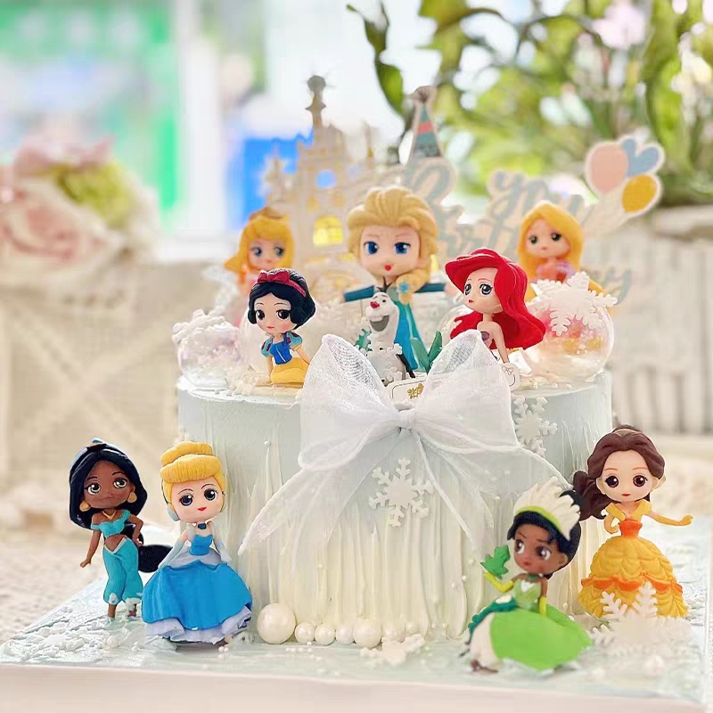 网红爱莎公主蛋糕创意定制女孩儿童新款爱莎生日蛋糕全国同城配送