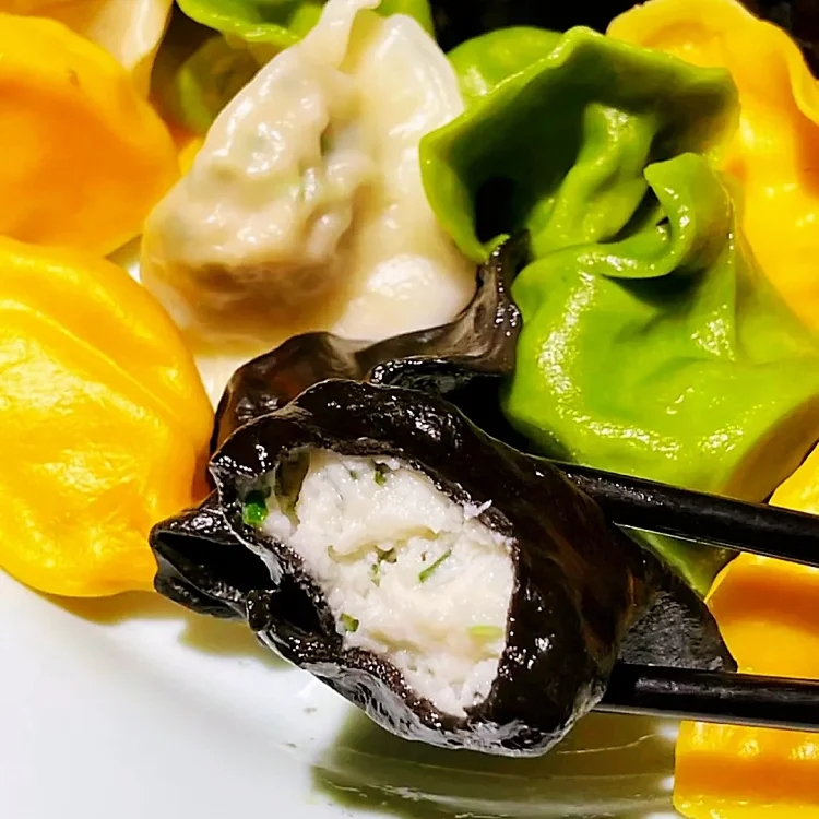 青岛海鲜水饺 皮里包着山川大海 国家绿色食品认证