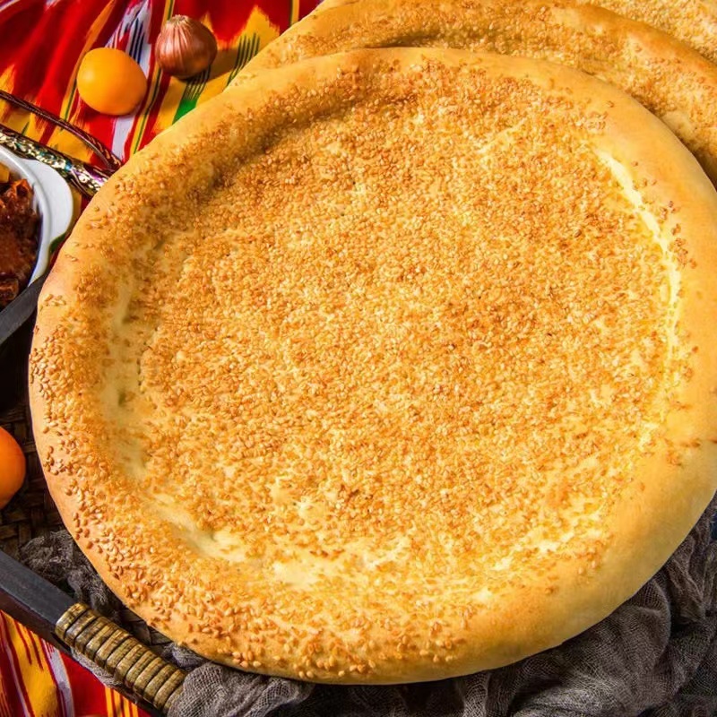 新疆芝麻油馕馕饼传统美食