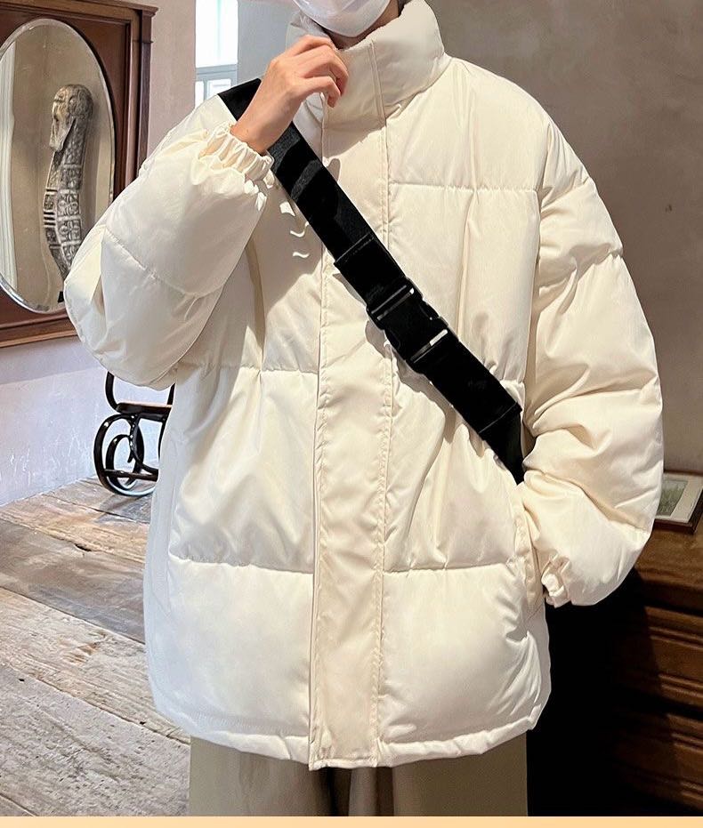 美式立领棉服外套oversize冬季男款冬季冲锋衣重磅卫衣cityboy 