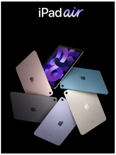 Apple/苹果 iPadAir5第十代iPad2022新款iPad9代平板电脑iPad2021