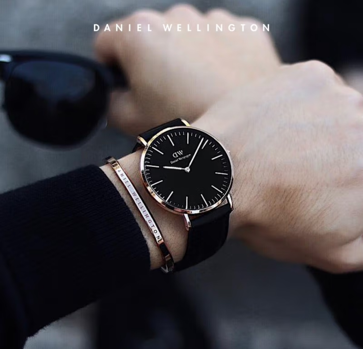 丹尼尔惠灵顿（DanielWellington）DW手表男简约皮带男士腕表40mm时尚欧美表生日礼物