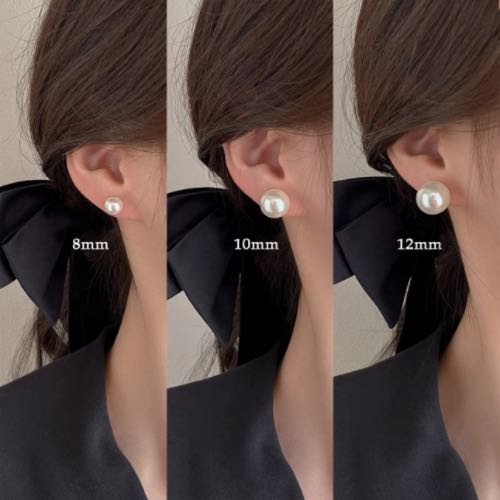 高级珍珠耳钉女小众设计感耳环气质耳扣2023年新款潮耳饰爆款秋冬