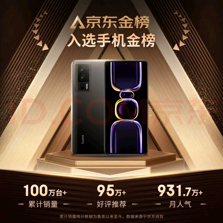 Redmi K60 骁龙8+ 2K高光屏 6400万超清相机 5500mAh长续航 5G