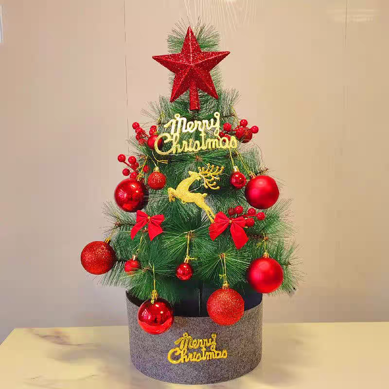 新疆包邮圣诞树套餐装家用发光松针圣诞节装饰玩具