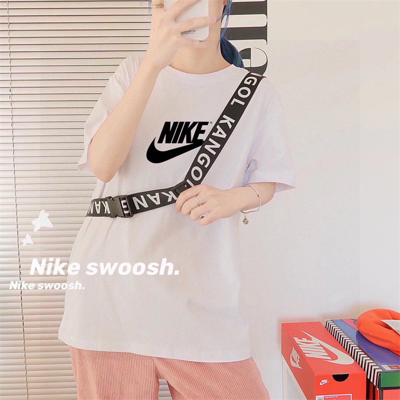 Nike/耐克夏日新款基础印花纯棉圆领短袖T恤