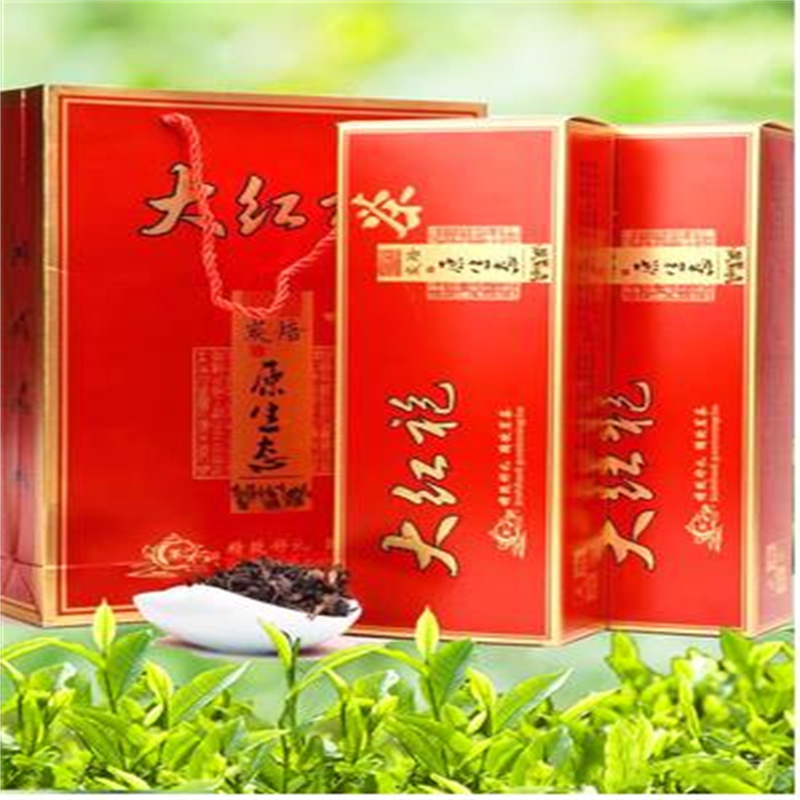 大红袍茶叶礼盒烟条散小泡装武夷山原产岩茶碳焙乌龙茶浓香型500g
