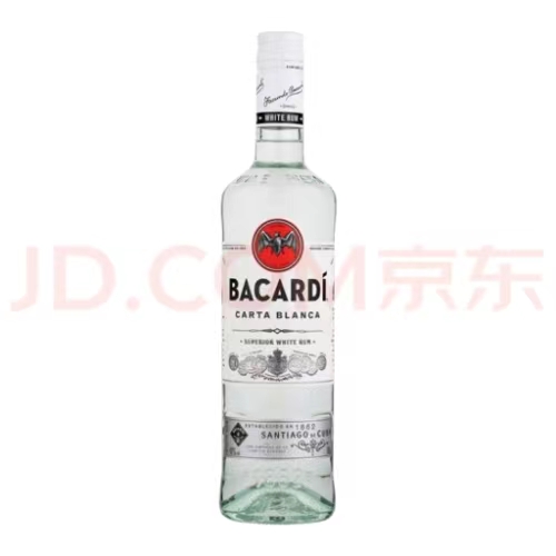 百加得(Bacardi) 洋酒 白朗姆酒 莫吉托 基酒调酒 750ml
