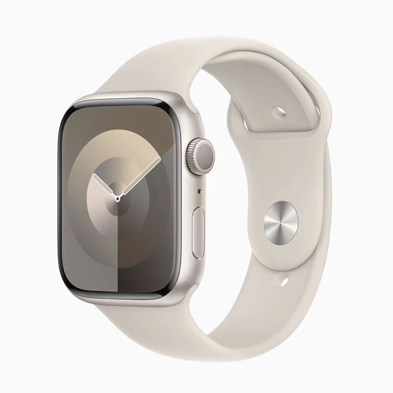 Apple/ 苹果 Apple Watch Series 9 ; 星光色铝金属表壳 星光色运动型表带