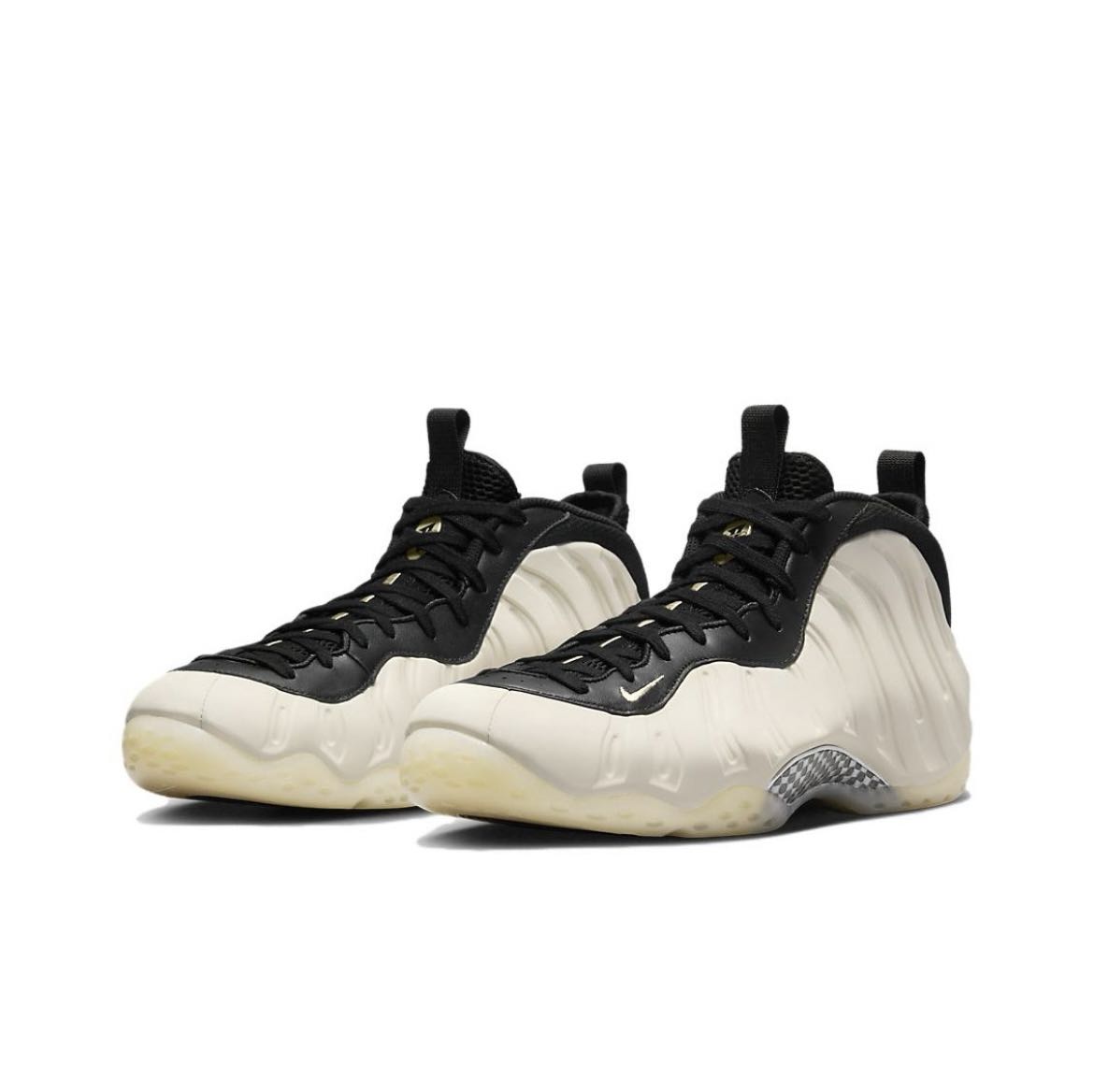 Nike Foamposite One 运动舒适 防滑耐磨 高帮复古篮球鞋 男女同款 米色 高帮 米色 36