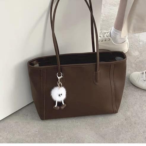 复古大容量包包春季女2025新款潮韩国百搭托特包大容量单肩通勤包